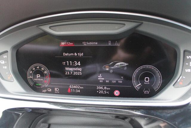 Audi A8 60 TFSI 450PK e-HYBRID QUATTRO PRO LINE | PANORAMISCH SCHUIF/KANTEL DAK | STUUR/STOEL VERWARMING | ELEKTRISCH BEDIENBAAR STUURKOLOM | SFEER VERLICHTING | COMFORT HOOFDSTEUNEN | LICHTMETALEN VELGEN 20" | BANG & OLUFSEN SOUND SYSTEM | SERVOSLUITING VOOR POR