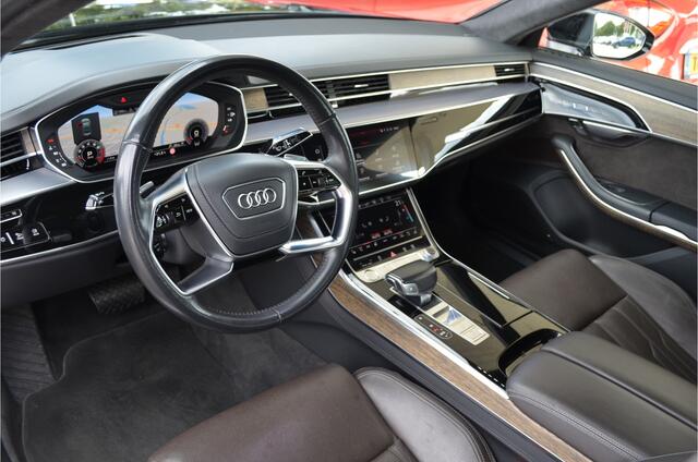 Audi A8 55 TFSI quattro Pro Line Plus ¤165k NP | Achterasbesturing | Schermen achter | Softclose | Pano | B&O | Alcantara hemel | 4x Stoelventilatie + verwarming + massage | 360 camera
