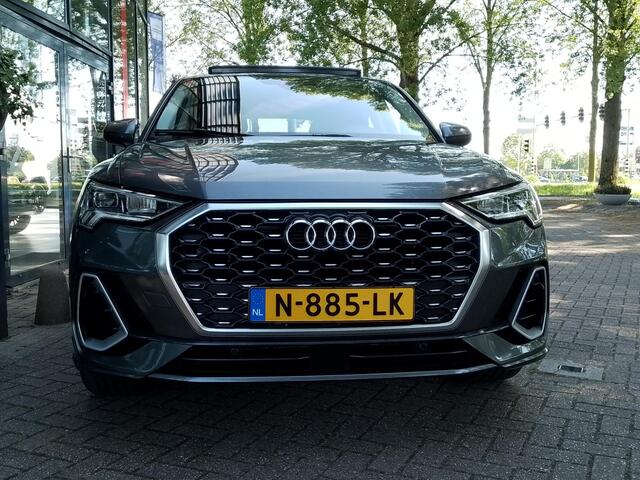 Audi Q3 Sportback 35 TFSI Pro Line S-LINE AUTOMAAT | Panodak | Wegkl. Trekhaak | Navi | ECC | PDC + Camera | Adapt. Cruise