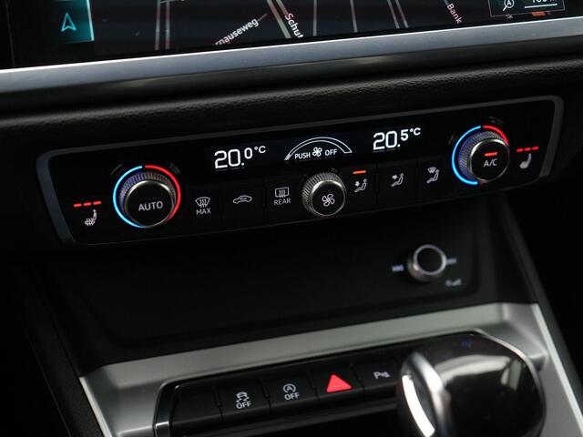 Audi Q3 35 TFSI 150 pk S-tronic Advanced | Matrix LED | Leder | Parkeersensoren voor/achter | Stoelverwarming | Cruise Control | Side Assist | 18 inch