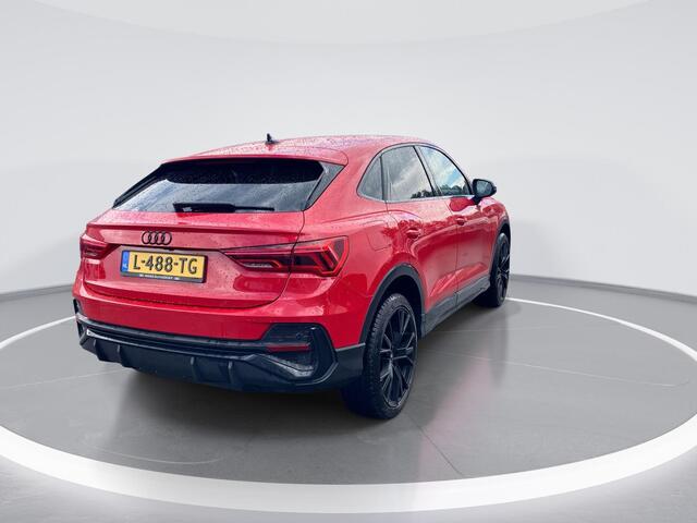 Audi Q3 Sportback 45 TFSI e S Edition · Camera · Apple/Android Car Play · Dodehoeksensor · Elektrische best. stoel · Keyless · Stoelverwarming · Garantie t/m 28-04-2026 of 100.000km