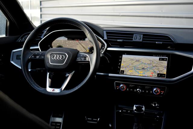 Audi Q3 Sportback 45 TFSI e S Line | 360 Camera | Lederen Bekleding | Black Optic | Sfeerverlichting | 3X S-Line | Stoelverwarming |