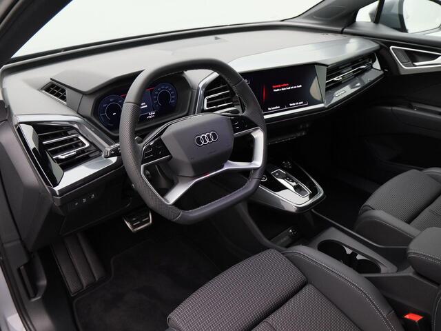 Audi Q4 e-tron | 45 quattro | S Edition 82 kWh | 4000 VOORDEEL!!!| Zwart optiek | 21 inch velgen | Privacyglas