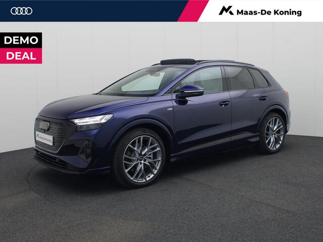 Audi Q4 e-tron S Edition e-tron 45 210kW/286pk 82Kwh Hatchback El Audi Q4 e-tron 45 quattro S Edition 286 PK Panoramadak - Comfortpakket plus - Lichtpakket plus