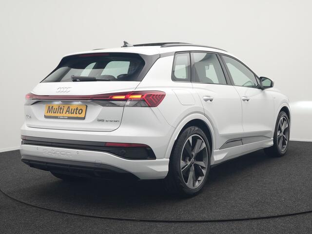 Audi Q4 e-tron 35 2X S Line 55 kWh 170pk Dealer O.H | Panoramadak | Sportstoelen Verwarmd | Black Optic | 20"L.M | Virtual | Lane Assist |
