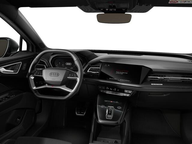 Audi Q4 e-tron 45 quattro S edition Competition 82 kWh 286pk | Assistentiepakket plus | Panoramadak | Optiek pakket zwart plus | Ambient verlichting | Dodehoek detectie | Privacy glas |