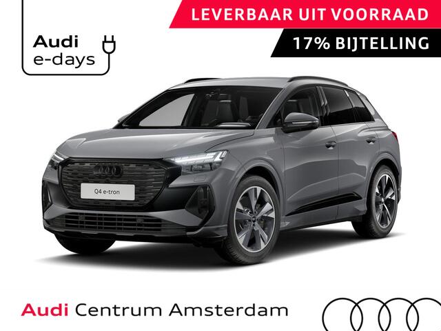 Audi Q4 e-tron 45 quattro S edition Competition 82 kWh 286pk | Assistentiepakket plus | Optiek pakket zwart plus | Ambient verlichting | Dodehoek detectie | Privacy glas |