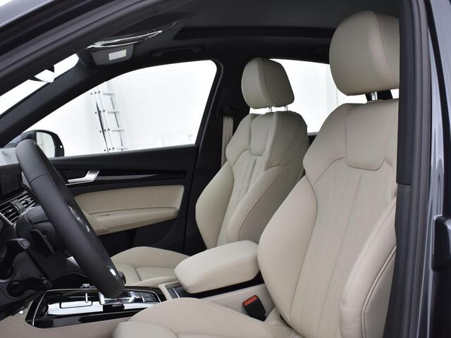 Audi Q5 Sportback Advanced edition 50 TFSI e 220 kW/299 PK · Luchtvering · Glazen panoramadak · Ass. pakket City + Tour · Lederen bekleding · MEGA Sale