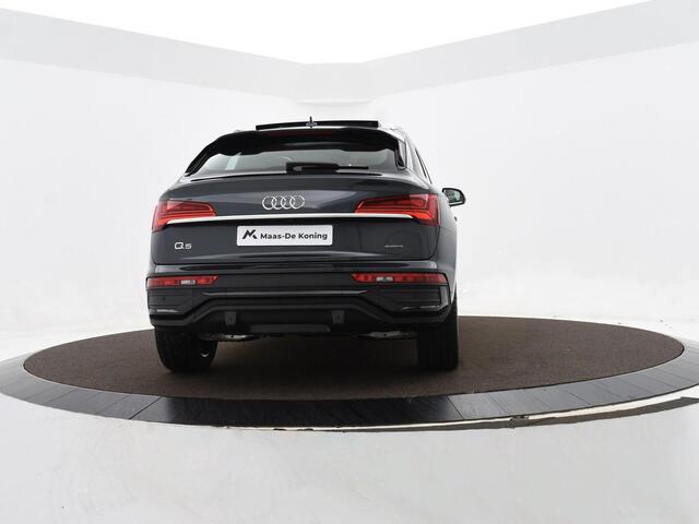 Audi Q5 Sportback Advanced edition 50 TFSI e 220 kW/299 PK · Luchtvering · Glazen panoramadak · Ass. pakket City + Tour · Lederen bekleding · MEGA Sale