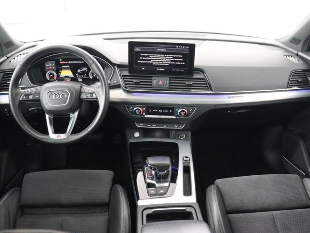 Audi Q5 55 TFSIe S edition | Panoramadak | Bang & Olufsen | Stoelverwarming | Adaptive cruise | Luchtvering | Matrix LED | 21'' | Carplay | Half leder | Navigatie | Camera | PHEV | Plug In
