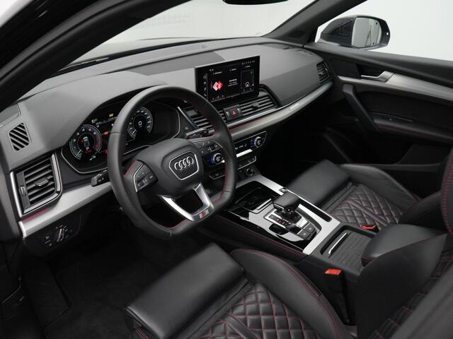 Audi Q5 Sportback 55 TFSI e 367 pk S-tronic S Edition Competition / S-Line | Luchtvering | Fijnnappa leder (rood gestikt) | Geheugenstoel | Bang & Olufsen