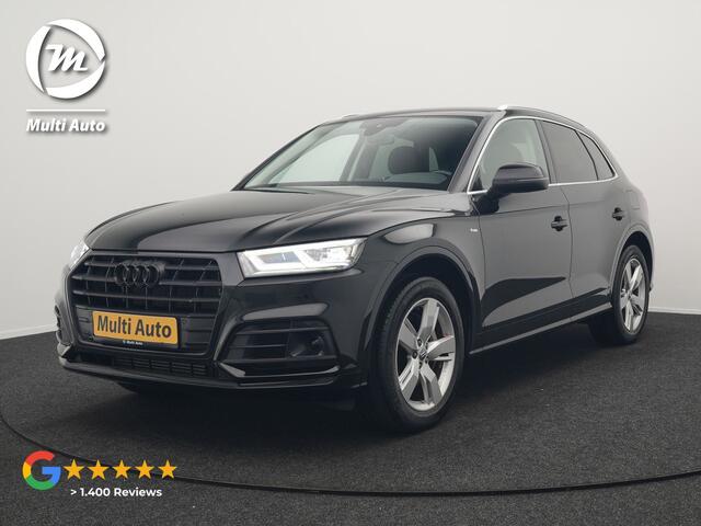 Audi Q5 50 TFSI e quattro S Line Plug In Hybrid 299pk Dealer O.H PHEV | Luchtvering | Trekhaak Af Fabriek | Adaptive Cruise | Camera | Virtual | Apple Carplay | Alcantara Sportstoelen Verwarmd | Keyless | Navigatie | DAB |