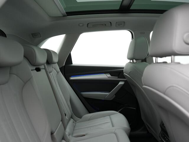 Audi Q5 50 TFSI e quattro S Line Plug In Hybrid 299pk Dealer O.H. PHEV | Panodak | 20"L.M Rotor | Apple Carplay | Sportstoelen Verwarmd | Cruise Control | Keyless | Navigatie | Virtual | 20"L.M |