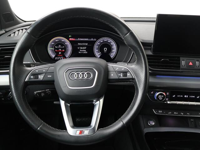 Audi Q5 Sportback 55 TFSI e S edition | 367 PK | SoH 100% | Trekhaak | Matrix LED koplampen | Luchtvering | Head-up display | B & O soundsystem | 21" LM velgen |