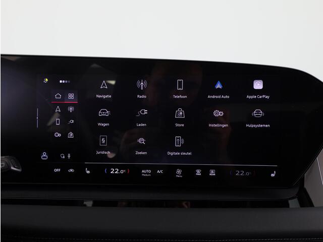 Audi Q6 e-tron Advanced edition e-tron perf 225kW/306pk 100Kwh Ha Tech Plus pakket, sportstoelen met leder, bumpers in kleur carrosserie, omgevingscamera's