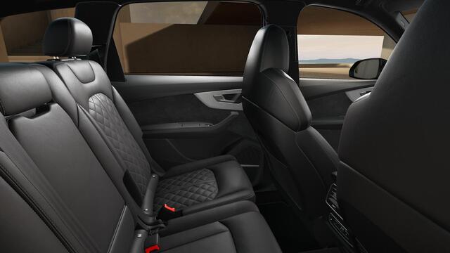 Audi Q7 55 TFSI e quattro Pro Line S panoramadak, omgevingscamera's, adaptive cruise control, B&O soundsysteem, vierwielbesturing, Sportstoelen Plus, leder interieur ruitpatroon, optiekpakket zwart Plus, trekhaak, comfortsleutel