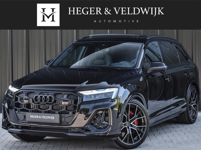 Audi Q7 60 TFSI e QUATTRO PRO LINE S COMPETITION | PANORAMADAK | LUCHTVERING | 4 WHEEL STEERING | HEAD UP | S-SEATS | OLED | 360 CAMERA | SOFT CLOSE | B&O SOUND | TREKHAAK| STOELVERWARMING EN KOELING | AMBIENT SFEERVERLICHTING | STUURVERWARMING