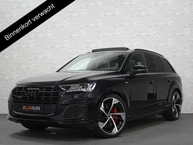 Audi Q7 55 TFSI e S-Line | Panorama | Leder | Luchtvering | LED-Matrix | Keyless-Go | Memory | Stoelverwarming V+A | Camera | Virtual-Cockpit | 3-Zone Clima | Draadloos Laden | Standkachel | Getint Glas |
