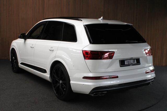 Audi Q7 4.0 TDI SQ7 quattro 7p Leer HUD Standkachel B&O 360° ACC Navi PDC Softclose Climate (4 zone) Alcantara hemel Lederen dashboard Luchtvering Climate Stoelverwarming v + a PDC B&O Rising Tweeter LM velgen