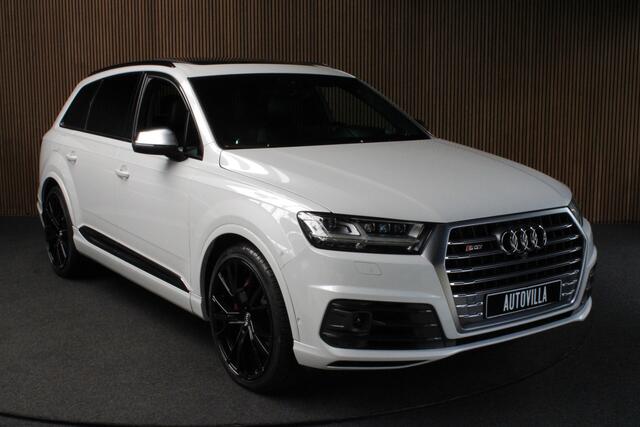 Audi Q7 4.0 TDI SQ7 quattro 7p Leer HUD Standkachel B&O 360° ACC Navi PDC Softclose Climate (4 zone) Alcantara hemel Lederen dashboard Luchtvering Climate Stoelverwarming v + a PDC B&O Rising Tweeter LM velgen