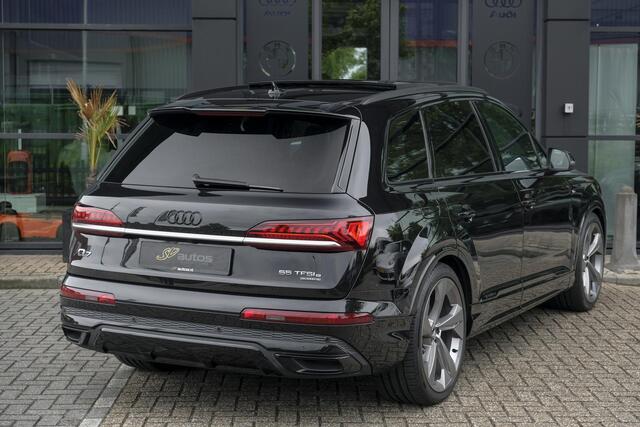 Audi Q7 55 TFSIe 380pk Quattro Panoramadak Luchtvering RS-Leder ACC BlackOptic VirtualCockpit Navi-High Matrix Keyless Camera 22''
