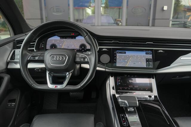 Audi Q7 55 TFSIe 380pk Quattro Panoramadak Luchtvering RS-Leder ACC BlackOptic VirtualCockpit Navi-High Matrix Keyless Camera 22''