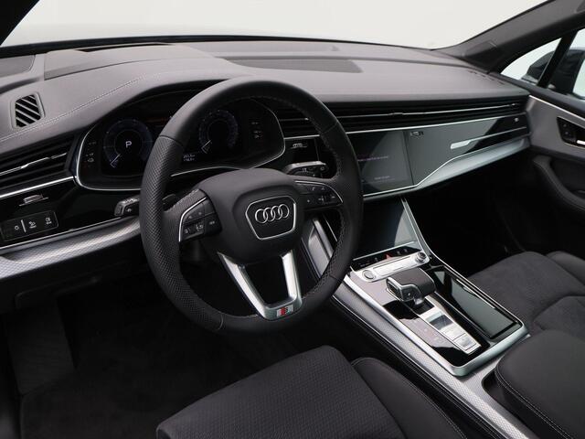 Audi Q7 55 TFSi e 380 Pk quattro S-Line | Full LED | Panoramadak | Zwart Optiek | Trekhaak | 21 Inch | Adaptive Cruise | B&O Audio | 20.301 Km!!