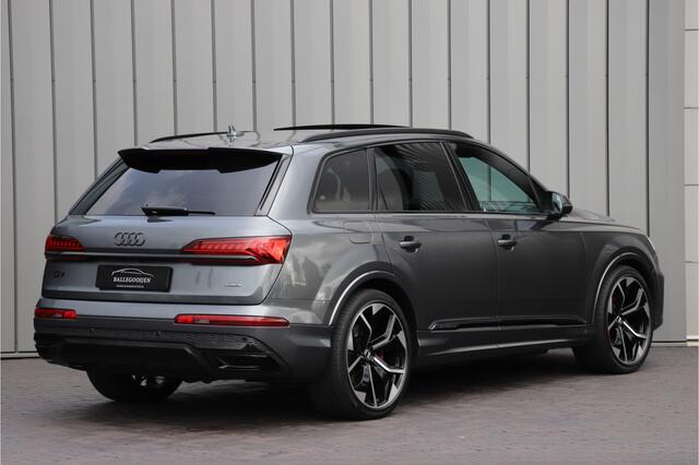 Audi Q7 55 TFSI e quattro S-line | 394PK | Luchtvering | Keyless-go | Sfeerverlichting | Memory | Bose | Pano | Leder | ACC | Standkachel | Trekhaak | 2020.