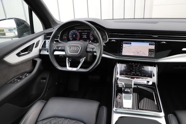 Audi Q7 55 TFSI e quattro S-line | 394PK | Luchtvering | Keyless-go | Sfeerverlichting | Memory | Bose | Pano | Leder | ACC | Standkachel | Trekhaak | 2020.