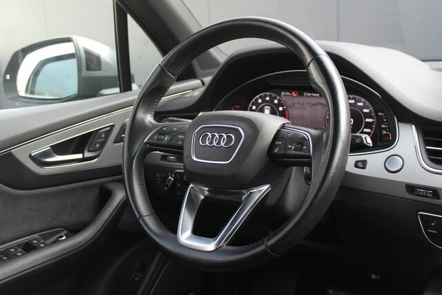 Audi Q7 3.0 TFSI quattro Pro Line S 334pk | Incl. 12 maanden garantie | Trekhaak elektrisch | Keyless entry | Luchtvering | Bose Audio | Nachtvisie | Head-up display | Stoelverwarming | Virtual cockpit | Memory seats | Stuurverwarming | Dodehoek detectie | F1 fli