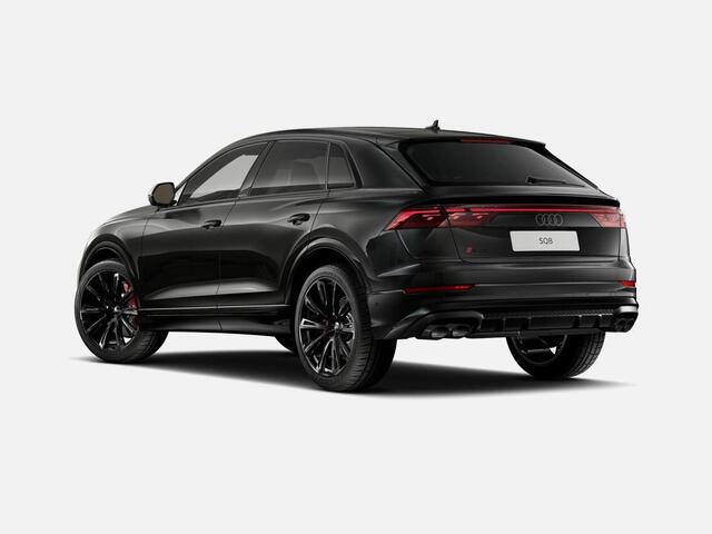 Audi Q8 SQ8 4.0 TFSI 373 kW / 507 pk 8 versn. Tiptronic HD-matrix + laser koplampen - Panoramadak - Audi exclusive bedieningselementen en dakhemel alcantara - Sportstoelen plus