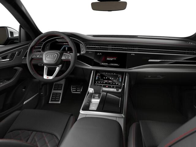 Audi Q8 SQ8 4.0 TFSI 373 kW / 507 pk 8 versn. Tiptronic HD-matrix + laser koplampen - Panoramadak - Audi exclusive bedieningselementen en dakhemel alcantara - Sportstoelen plus