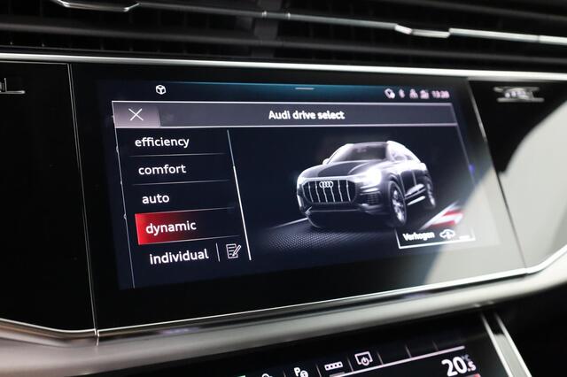 Audi Q8 Pro Line S 55 TFSI e 394PK Quattro | e-premie ¤ 6.000,- | Bang & Olufsen Premium | 23 inch | Panoramadak | Trekhaak | Tour pakket | Luchtvering | Leder