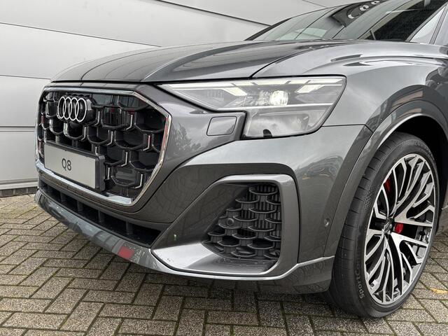 Audi Q8 Pro Line S (C2 PI) 55 TFSI e 290 kW / 394 pk CUV Audi Q8 Pro Line S 55 TFSI e 290 kW / 394 pk 8 versn. Tiptronic quattro | Softclose | Panoramadak | 23" LMV | Rode Remzadels | Comfort sleutel | B&O 3D Premium Soundsystem | Sportstoelen Plus | Valcona lede