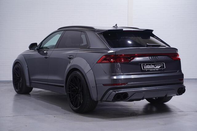 Audi Q8 55 TFSI quattro Prior bodykit en tuning 430PK pano digi-cockpit Vossen 23"lmv head-up keyless entry en start Matrix verlichting 4-zone clima ACC black-line B&O 360 Camera Led-verlichting lane-assist
