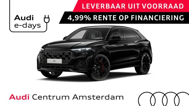 Audi Q8 55 TFSI e quattro Pro Line S 394pk | Rood stiksel / Gordels | Panoramadak | B&O | Vierwielbesturing | Ass.Plus.Remote | Sportstoel Plus | 23'' inch Zwart | Trekhaak |