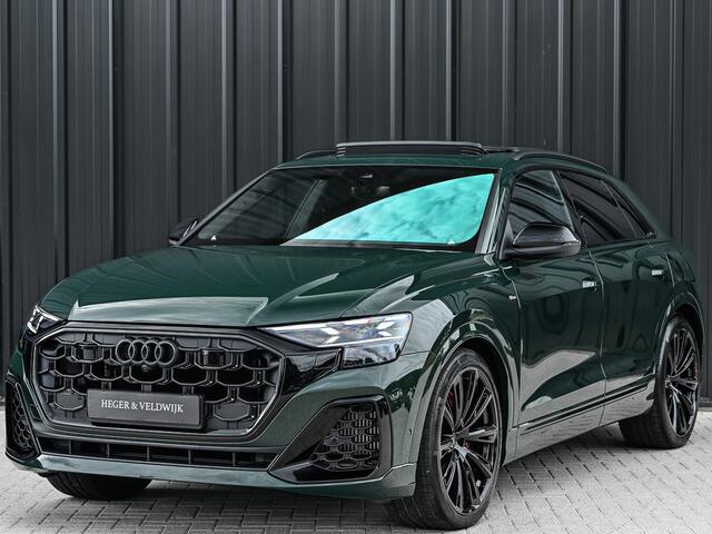 Audi Q8 60 TFSI e quattro Pro Line S COMPETITION | B&O ADVANCED | PANORAMADAK | MASSAGE STOELEN | 4 WIEL BESTURING | ADAPTIVE CRUISE | HEAD-UP | ALCANTARA HEMEL | SOFT CLOSE | STOELMASSAGE | OLED ACHTERLICHTEN | STOELVERWARMING + VENTILATIE | TREKHAAK