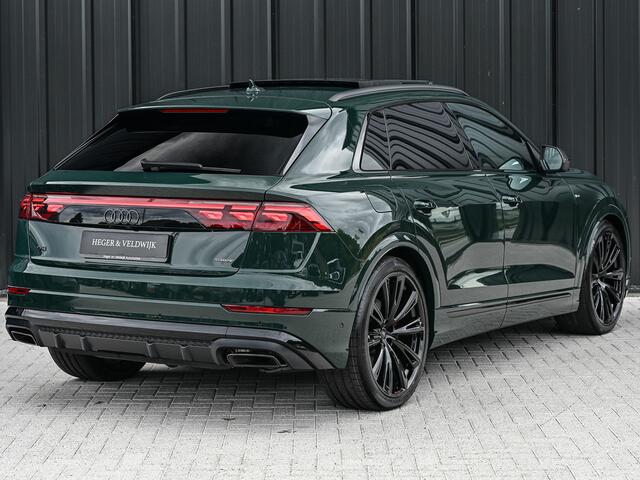 Audi Q8 60 TFSI e quattro Pro Line S COMPETITION | B&O ADVANCED | PANORAMADAK | MASSAGE STOELEN | 4 WIEL BESTURING | ADAPTIVE CRUISE | HEAD-UP | ALCANTARA HEMEL | SOFT CLOSE | STOELMASSAGE | OLED ACHTERLICHTEN | STOELVERWARMING + VENTILATIE | TREKHAAK