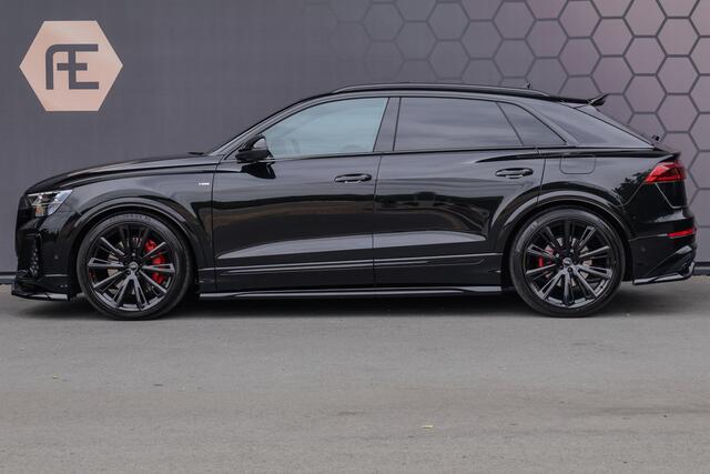 Audi Q8 60 TFSI e quattro Pro Line S Competition 490 PK| ACHTERAS BESTURING | RS-ZETELS MET STOELVERWARMING & VERKOELING | MASSAGE | ADAPTIVE | TREKHAAK | SFEERVERLICHTING | RED STITCHING |