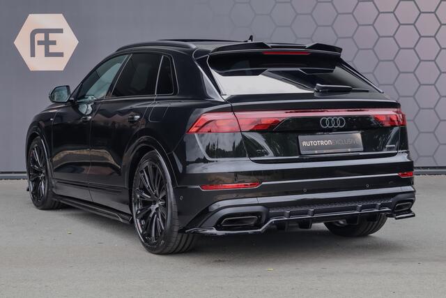 Audi Q8 60 TFSI e quattro Pro Line S Competition 490 PK| ACHTERAS BESTURING | RS-ZETELS MET STOELVERWARMING & VERKOELING | MASSAGE | ADAPTIVE | TREKHAAK | SFEERVERLICHTING | RED STITCHING |