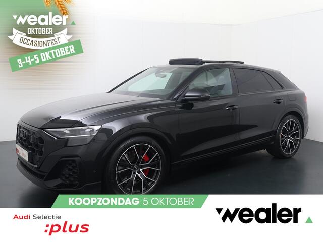 Audi Q8 60 TFSI e quattro Pro Line S Competition | 490 PK | SoH 100% | Trekhaak | Panoramadak | Head-Up display | Luxe lederen bekleding | 22" LM velgen | 360 graden camera |