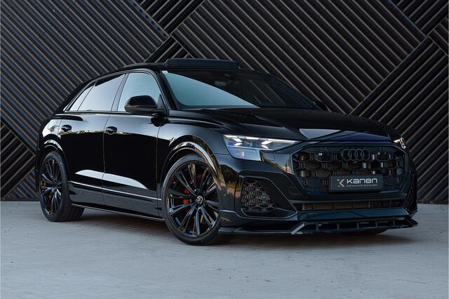 Audi Q8 60 TFSI e quattro S-Line Competition Panodak ACC Trekhaak Achteras Bestr. Head Up 360 Oled Massage Softcl. B&O Stoelvent. Trekhaak