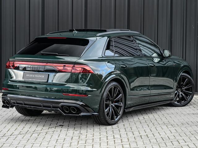 Audi Q8 60 TFSI e QUATTRO PRO LINE S COMPETITION | PANORAMADAK | 4 WIEL BESTURING | ALCANTARA HEMEL | AMBIANCE VERLICHTING | STOELMASSAGE | STOEL VENTILATIE EN -VERWARMING | HEAD-UP | 360 CAMERA | ELEKTR. TREKHAAK | SOFT CLOSE | LEDEREN DASHBOARD | GOODWOOD GRE