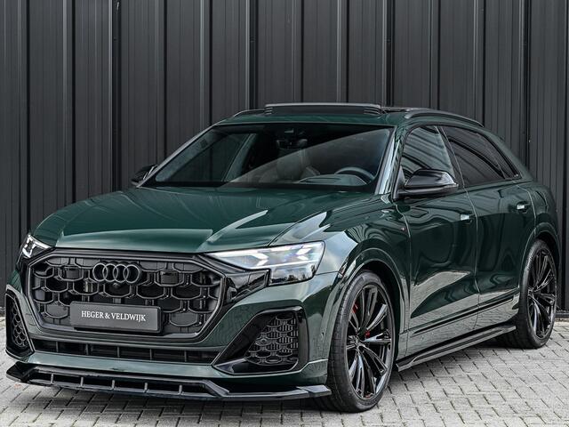 Audi Q8 60 TFSI e QUATTRO PRO LINE S COMPETITION | PANORAMADAK | 4 WIEL BESTURING | ALCANTARA HEMEL | AMBIANCE VERLICHTING | STOELMASSAGE | STOEL VENTILATIE EN -VERWARMING | HEAD-UP | 360 CAMERA | ELEKTR. TREKHAAK | SOFT CLOSE | LEDEREN DASHBOARD | GOODWOOD GRE