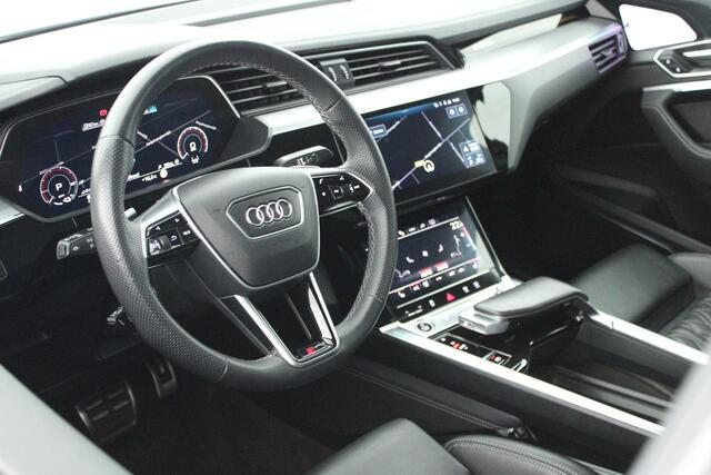 Audi Q8 Sportback e-tron 55 408pk quattro 2x S-Line 115 kWh Cameraspiegles B&O Leder Memory Luchtvering Stoelverwarming Panoramadak