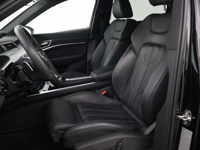 Audi Q8 e-tron 55 QUATTRO 115 kWh 408 PK S EDITION S-LINE + TREKHAAK 1800 KG | LUCHTVERING | HEAD-UP | LEDER SPORTINTERIEUR