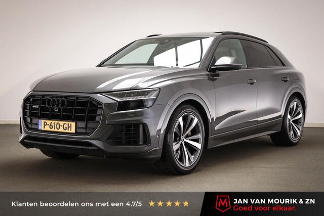 Audi Q8 55 TFSI e quattro Pro Line Advanced | MATRIX LED | HOUTAFWERKING | STUURVERWARMING | PANORAMADAK | 360 CAMERA