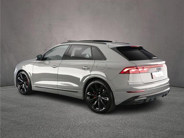 Audi Q8 60 TFSI e Pro Line S Comp. | B&O Adv. | Adv. Onderstel | Head up | Pano | Carbon | Trekhaak | 4-Wiel besturing | HD-Matrix | Nardo | S-Stoelen | Alcantara | 23 inch |