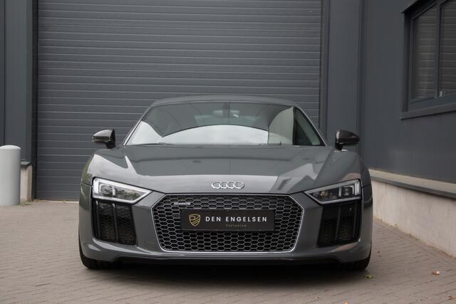 Audi R8 5.2 FSI V10 Quattro Plus 610PK | Ceramic Brakes | B&O | Carbon | Camera | Sportuitlaat | Drive Select | Alcantara | Keyless Entry | 20"| Laser | Garagedeuropener | Audi Exclusive | Stoelverwarming | Virtual Cockpit | PPF Neus | Valcona Stiksel | Magnetic 