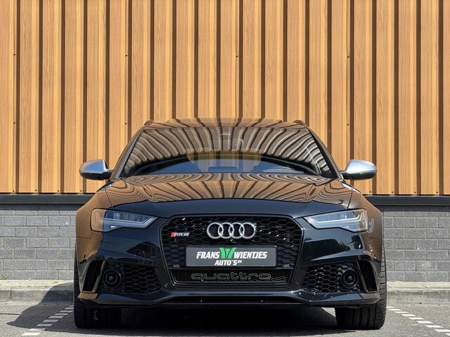 Audi RS6 4.0 TFSI Quattro Performance Pro Line Plus | 605 PK! | Keramische Remmen | Panoramadak | Leder | Apple Carplay | Android Auto | Adaptieve Cruise Control | Dodehoek Sensor | Lane Assist | Bose | 360° Graden Camera |